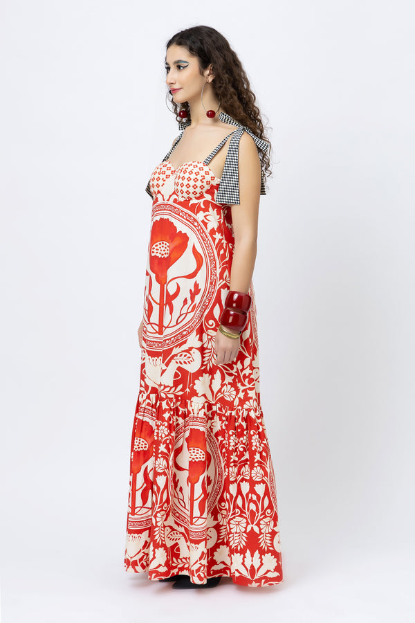 Red Bralette Dress