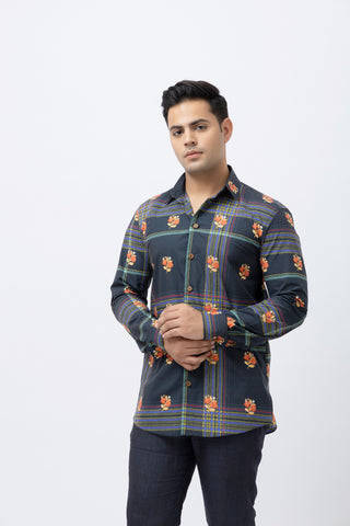 Pixel Placement Men Shirt
