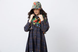 Pixel Maxi Tartan Dress