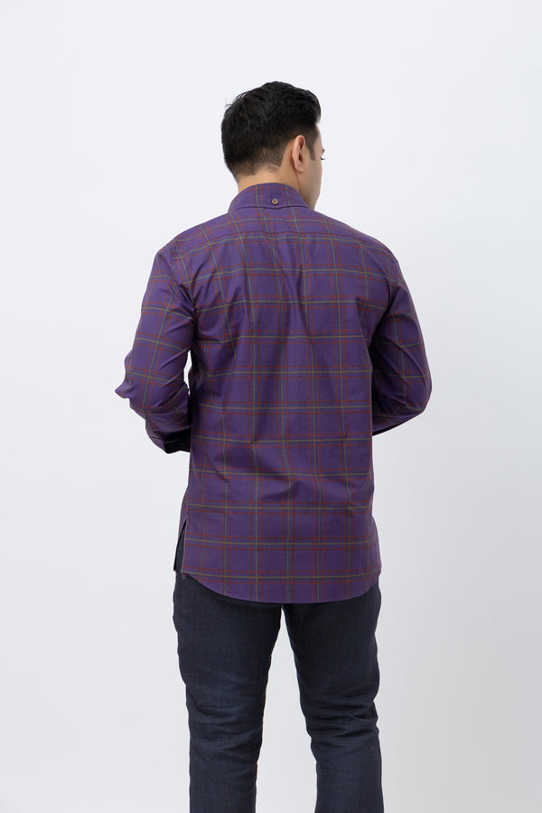 Pixel Tartan Men Shirt