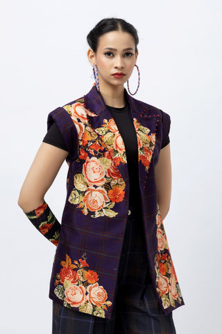 Pixel Madras checks pants