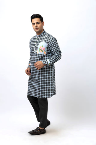 Blocks Kurta Set