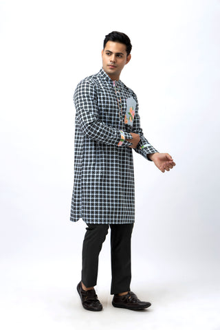 Blocks Kurta Set