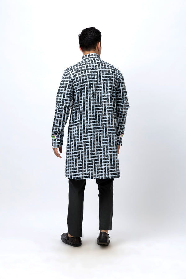 Blocks Kurta Set