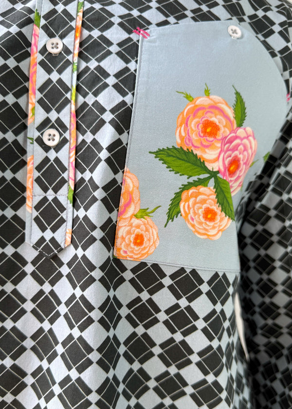 Blocks Kurta Set