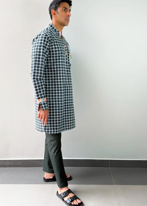 Blocks Kurta Set
